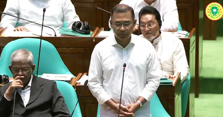 সংসদে প্রধানমন্ত্রী তারেক রহমান